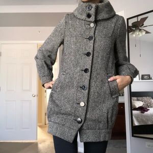 Wool blend coat